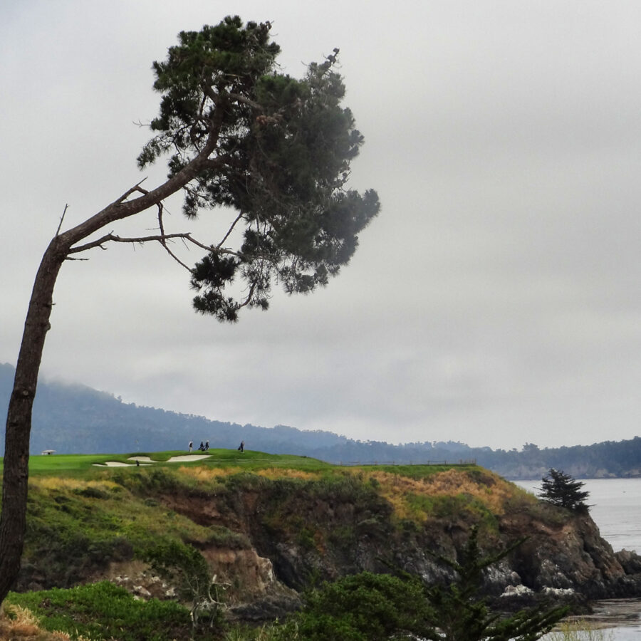 Blick auf Loch 6 von Pebble Beach