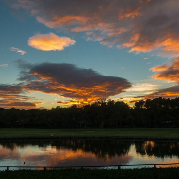 Platja de Pals, Loch 8 von der 18 gesehen