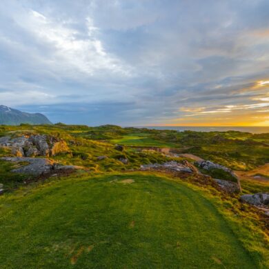 Lofoten Golf Links, Norwegen, Loch 9