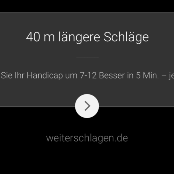 So wirbt Straightlinegolf für den Heavy Club