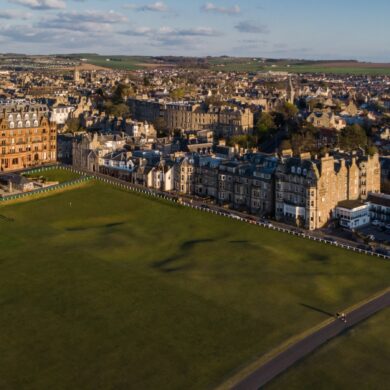 Der Old Course von oben